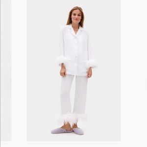 Sleeper White Ostrich - NEVER worn NWT